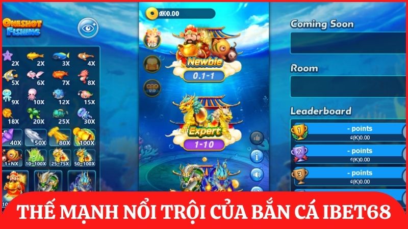 Thế mạnh nổi trội khiến nhiều người chơi lựa chọn tham gia bắn cá trên ibet68